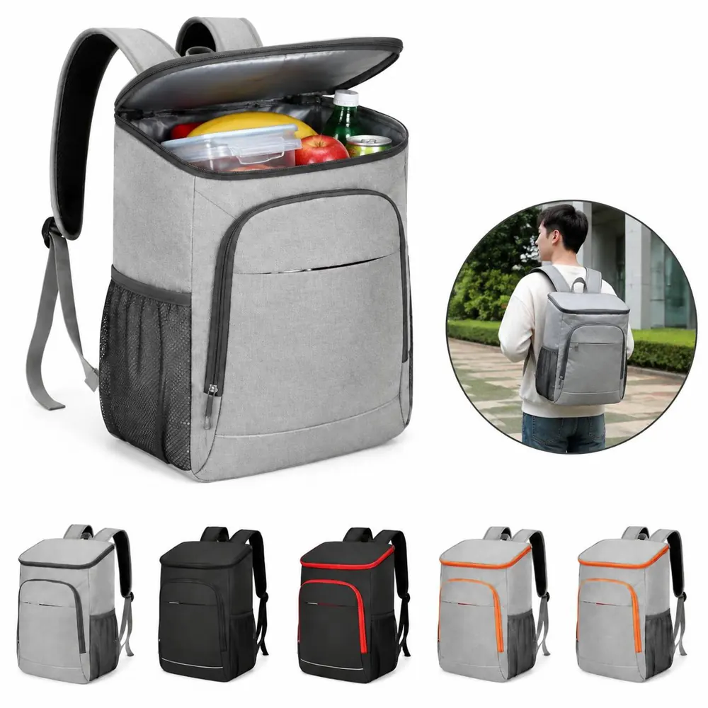 Insulated Cooler Backpack Large Capacity for Outdoor Food 2