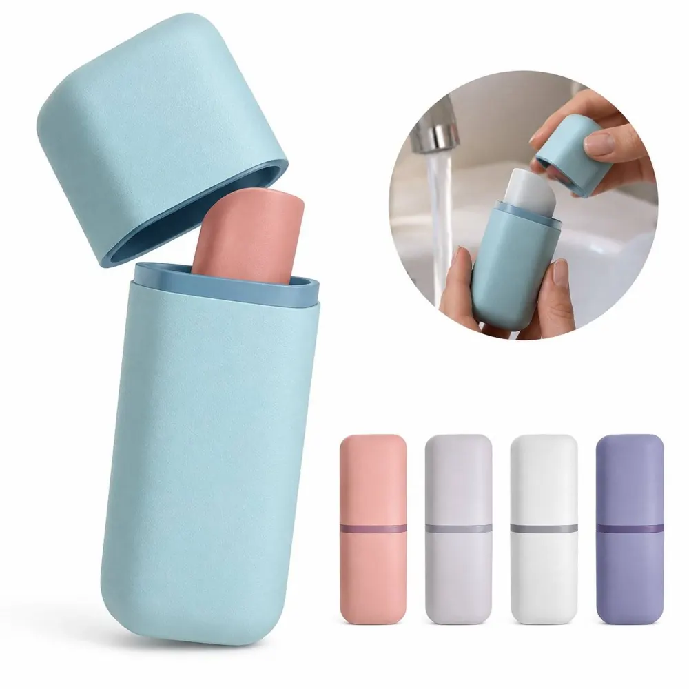 2-in-1 Travel Toothbrush Case with Ventilation Holes 2