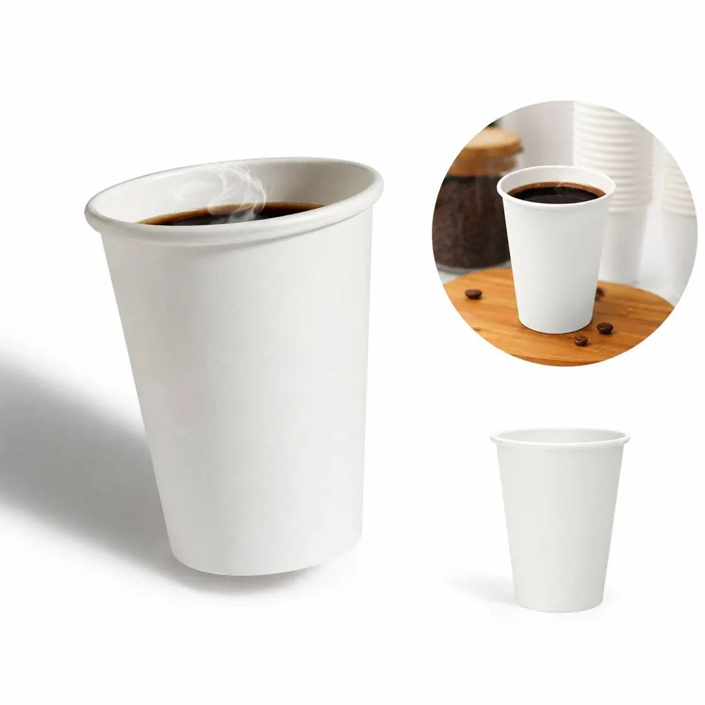9oz Single Wall Paper Cup for Hot Coffee Tea 2