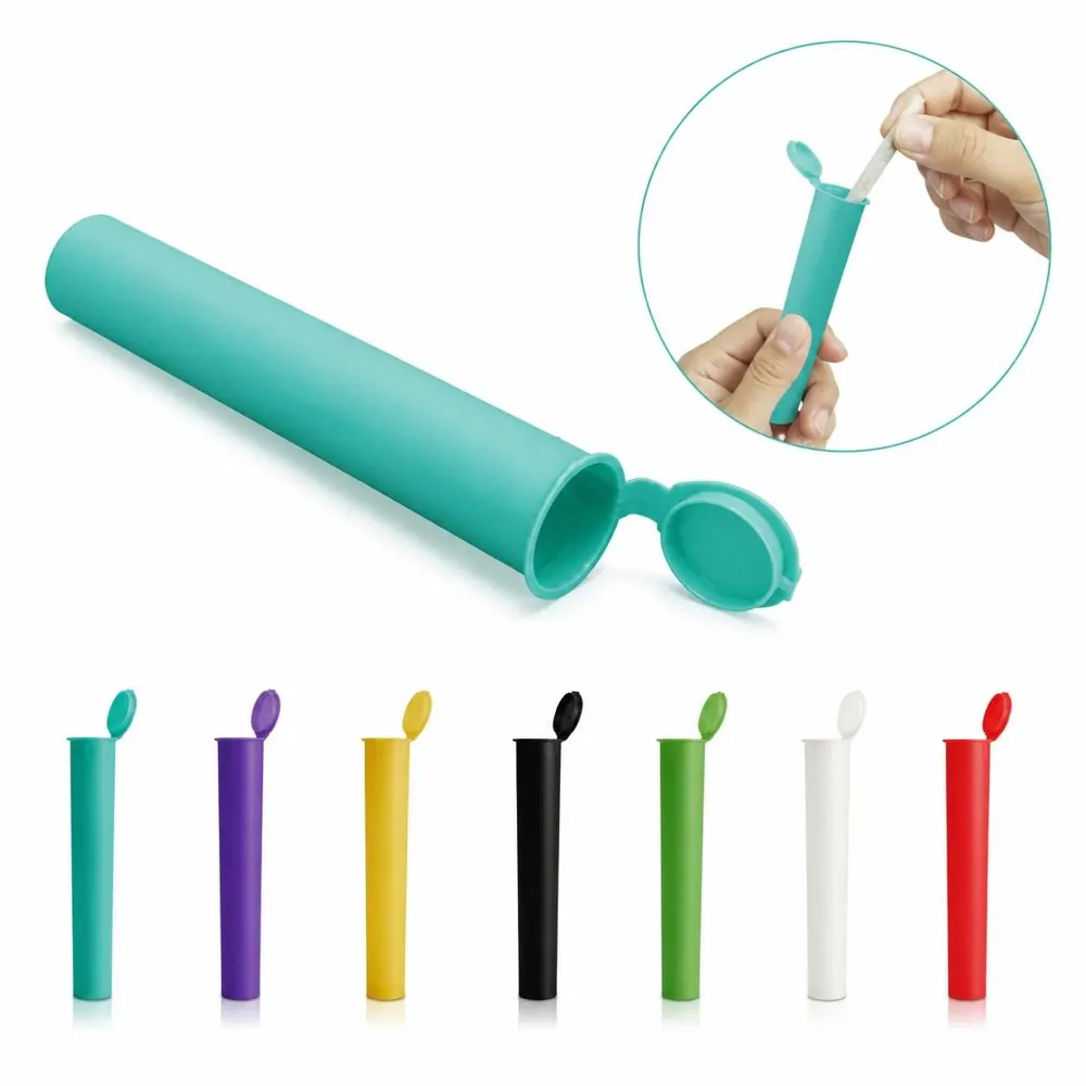 116mm Child-Resistant Pop Top Pre Roll Tube, Durable Plastic 2