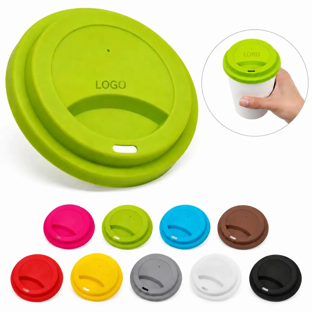 Food Grade Silicone Cup Lid, Reusable Leak-Proof Cover