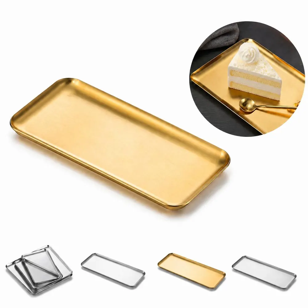 Stainless Steel Multi-Purpose Tray with Raised Edges 2