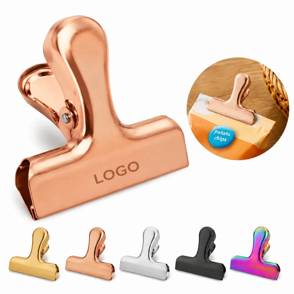 Stainless Steel Multipurpose Clip for Food, Paper, and Cord