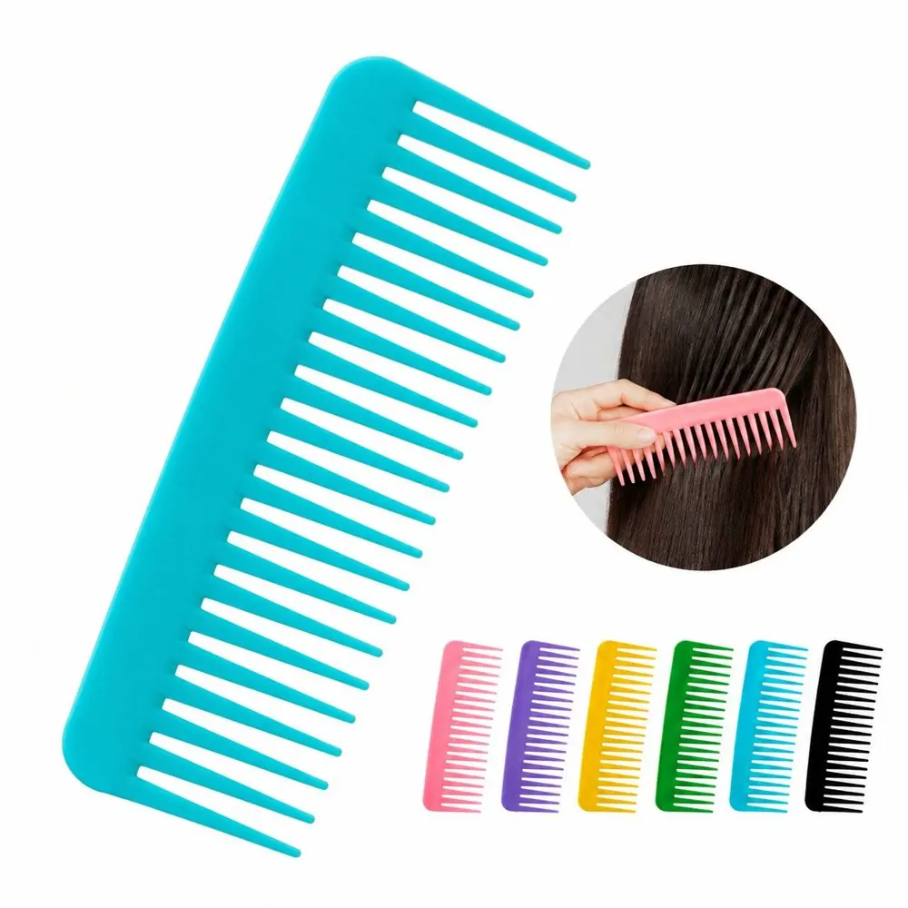 Wide-Tooth Detangling Comb for Travel, Gentle on Wet or Dry 2