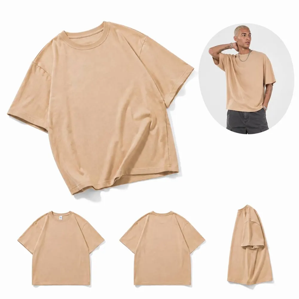 Heavyweight Washed T-Shirt Oversized Streetwear Unisex 2