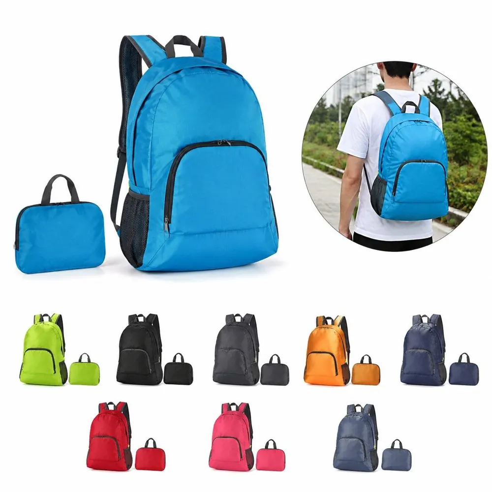 Foldable Mini Travel Backpack with Water-Resistant Pockets 2
