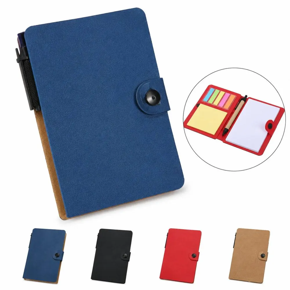 All-in-One Spiral Notebook with Pen, Sticky Notes & Index 2