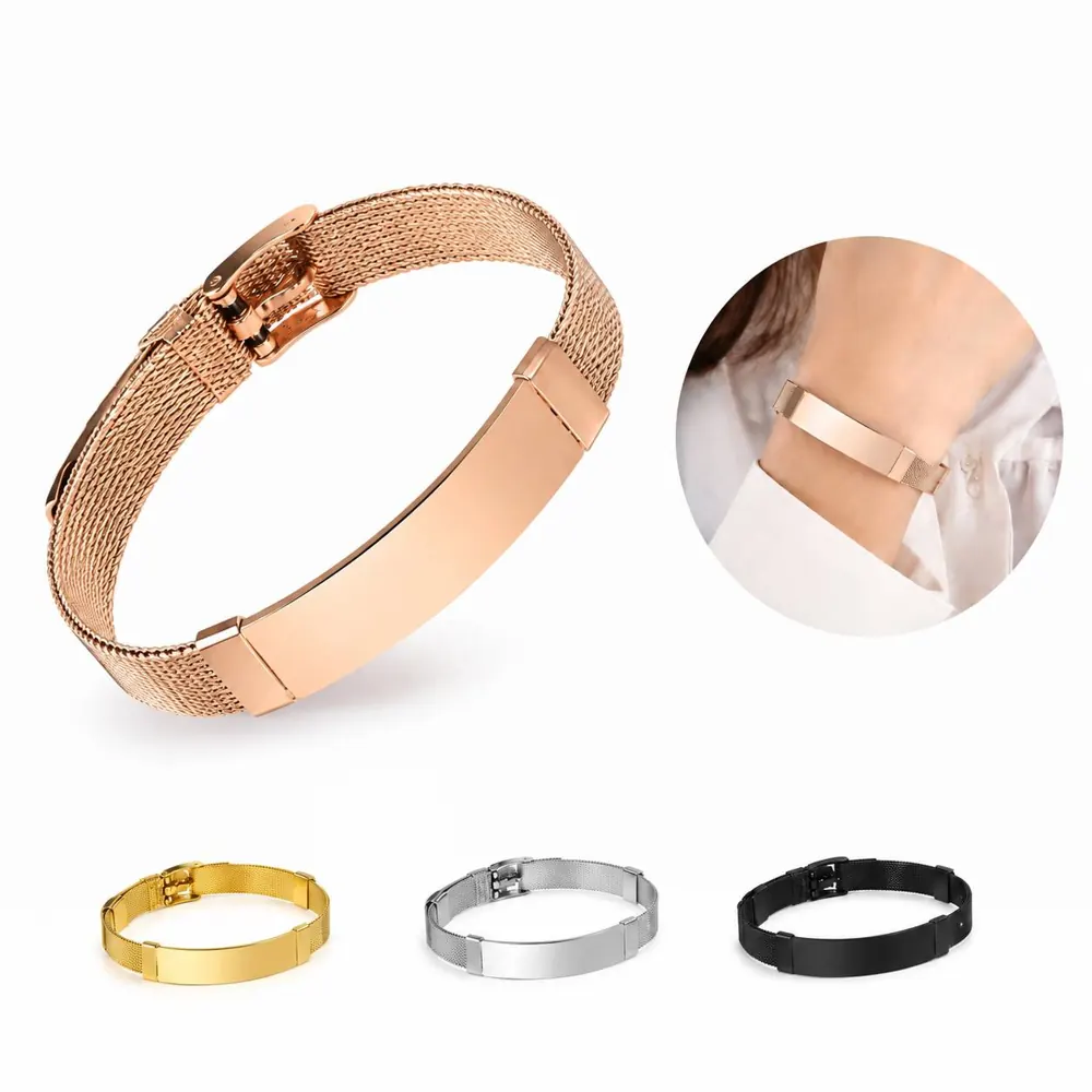 Waterproof Adjustable Stainless Steel Wristband for Daily 2