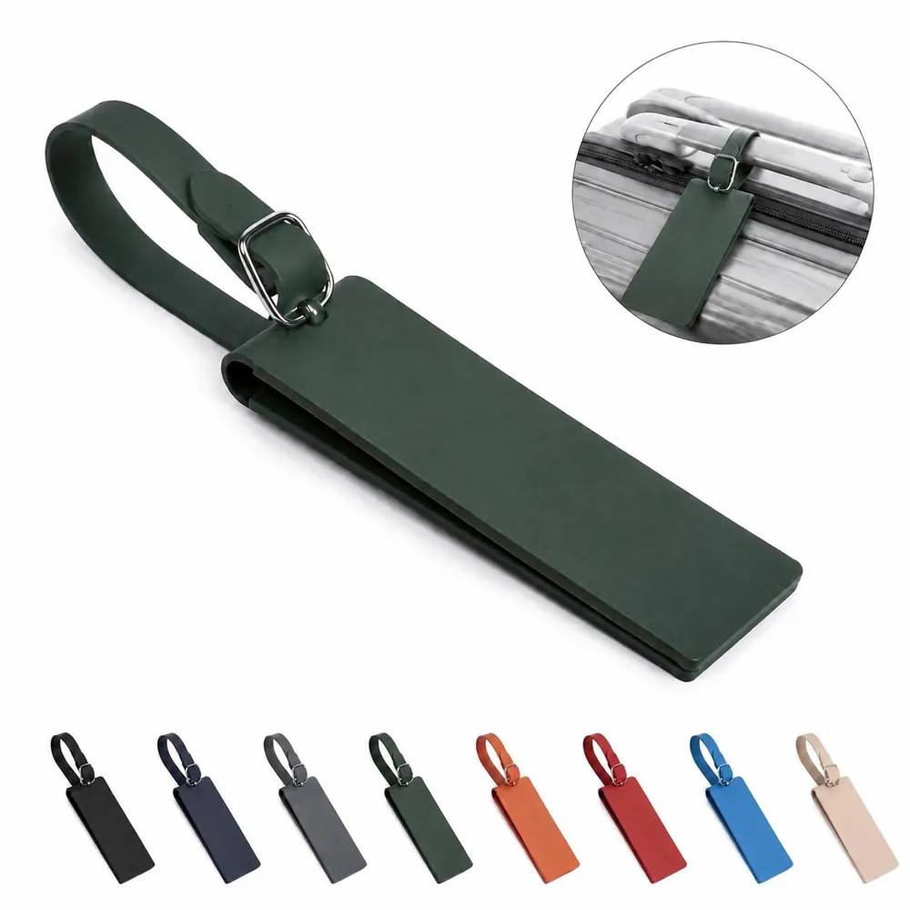 Magnetic Waterproof Luggage Tag with ID Card Window 2