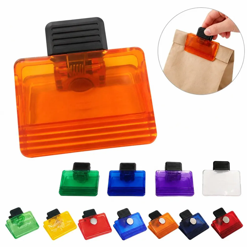 Rectangular Magnetic Chip Clips for Paper Organization 2