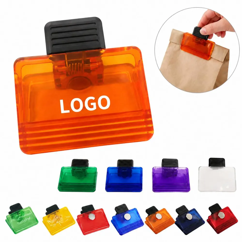 Rectangular Magnetic Chip Clips for Paper Organization