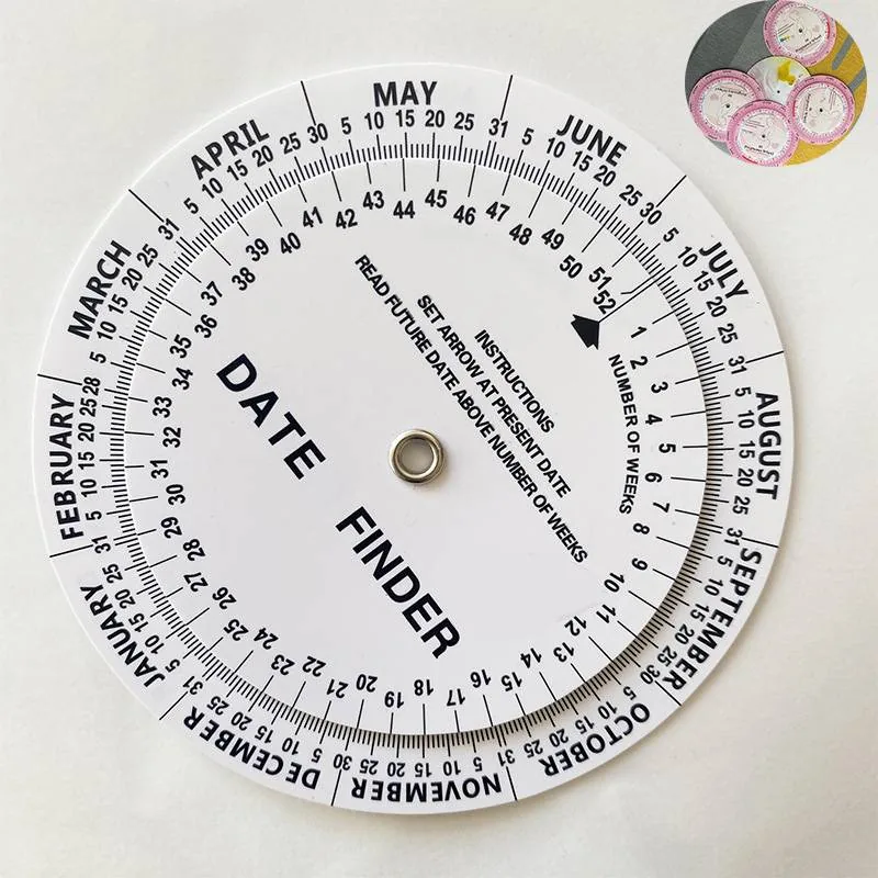 Durable PVC Date Finder Wheel Calculator for Weekday 2