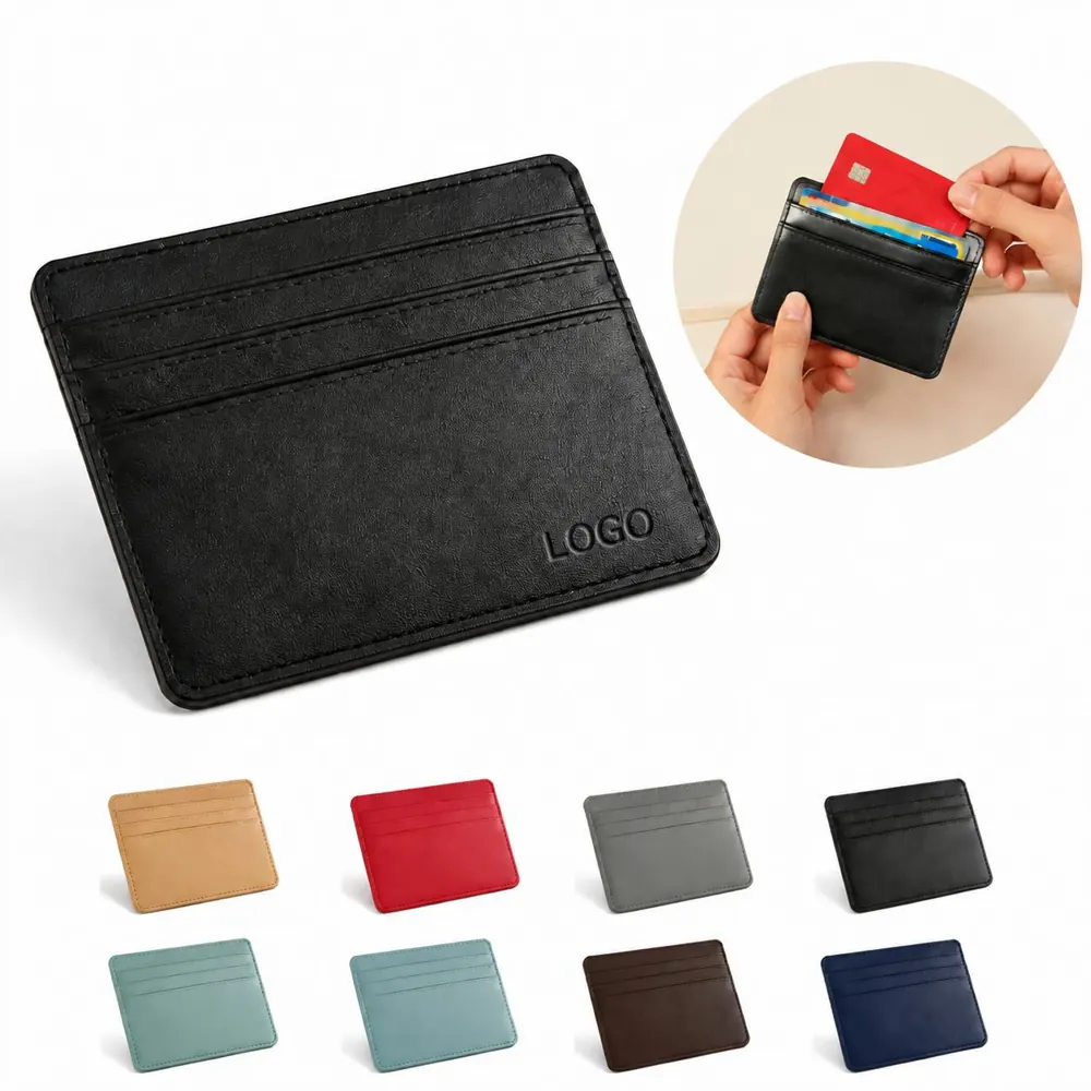 Slim PU Card Holder Business Card Sleeve Gift