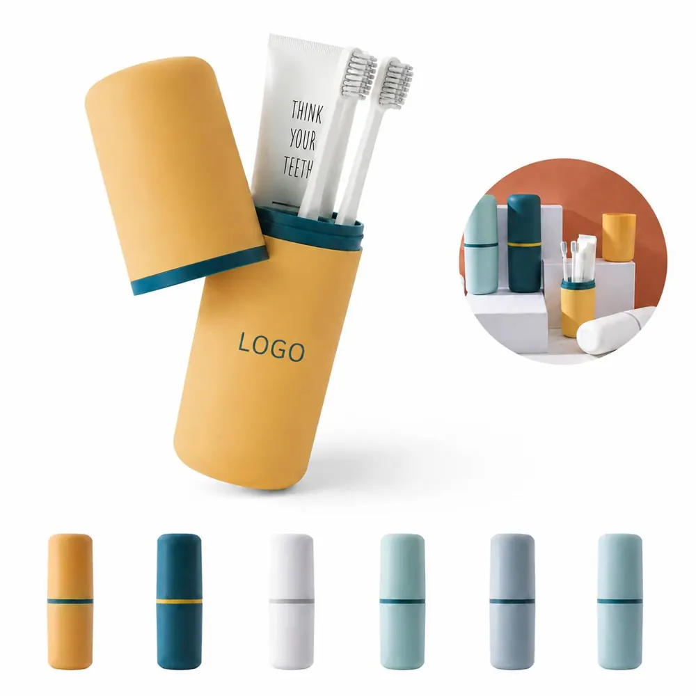 2-in-1 Detachable Travel Toothbrush Case with Ventilated