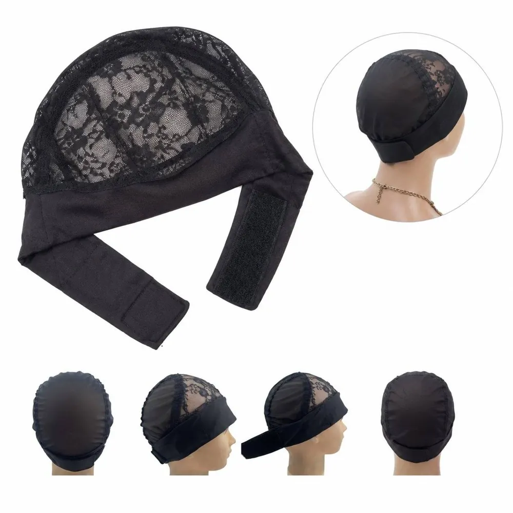 Adjustable Silky Wig Cap with hook-and-loop Closure 2