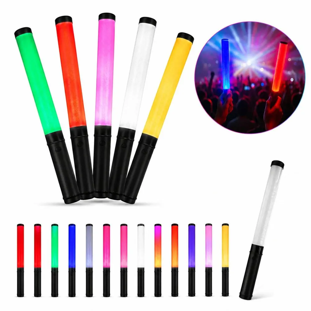 15 Color Flexible LED Glow Sticks for Party Concert Cheering 2