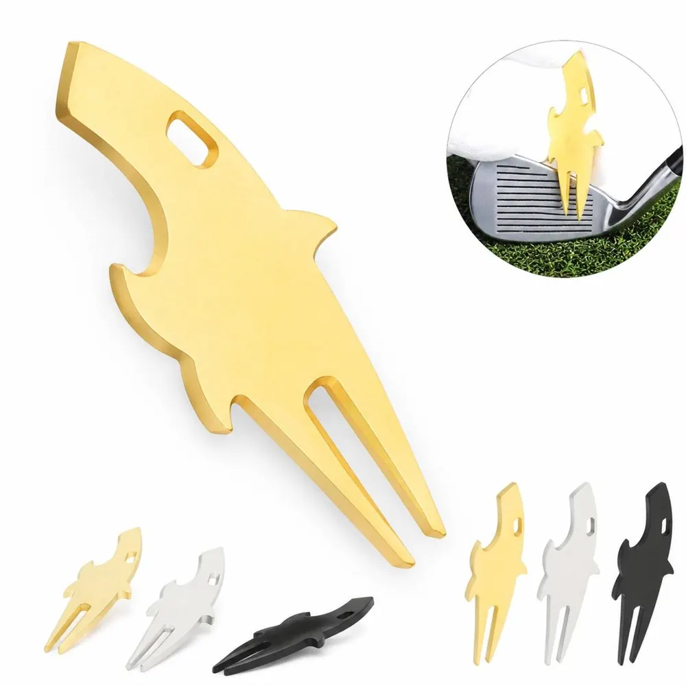 Stainless Steel Golf Fork Tool with Bottle Opener, 3 Inch 2