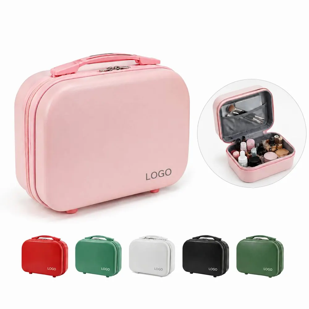 ABS Mini Travel Makeup Case, 14-Inch Portable Toiletry