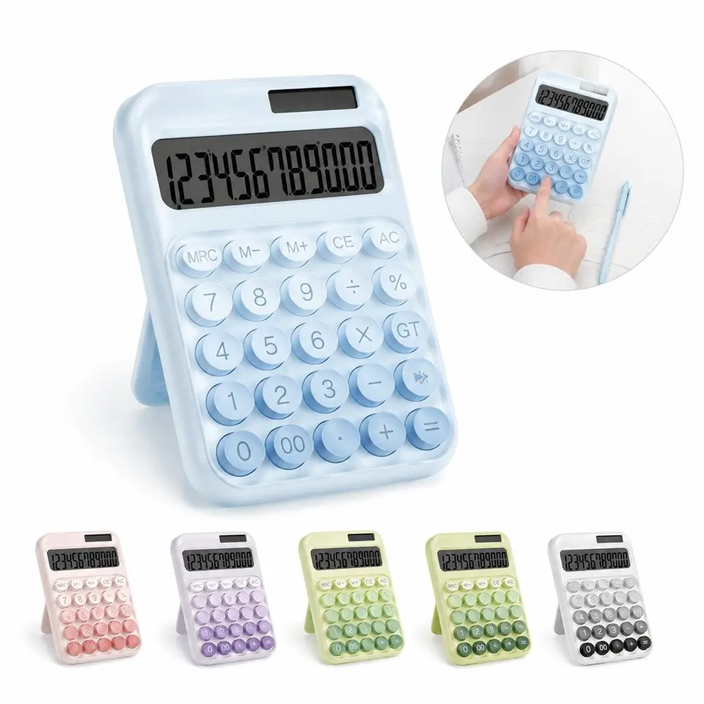 12-Digit Solar Battery Desktop Calculator with Large Display 2
