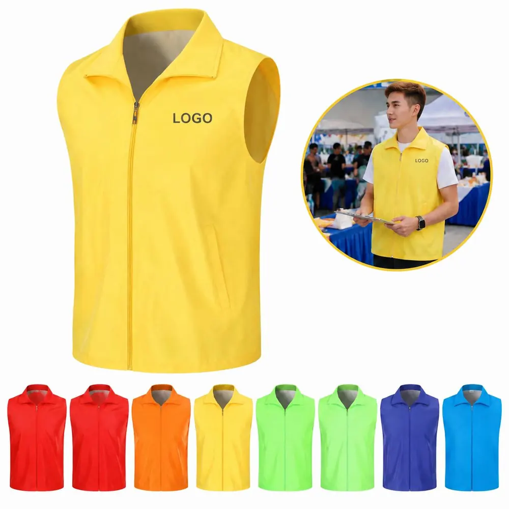 High-Visibility Volunteer Vest with Reflective Strips