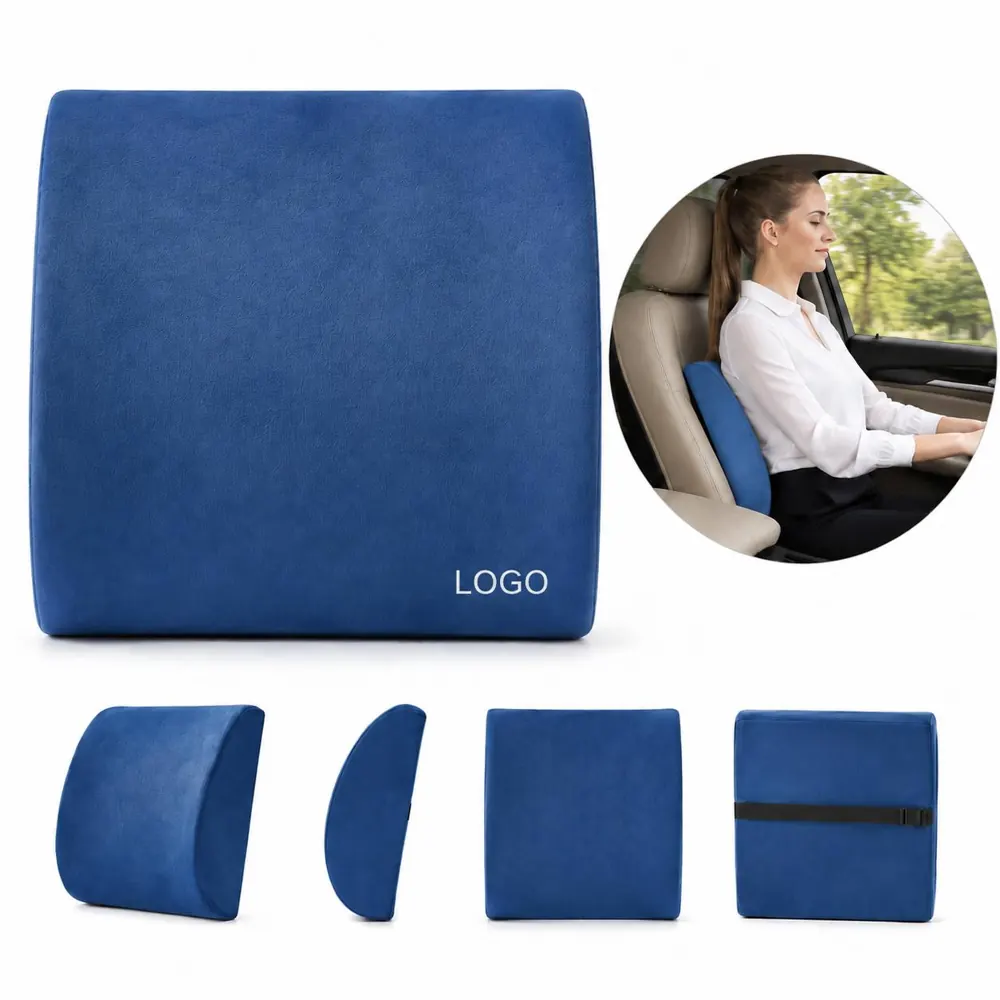 Memory Foam Lumbar Support Pillow for Lower Back Pain Relief