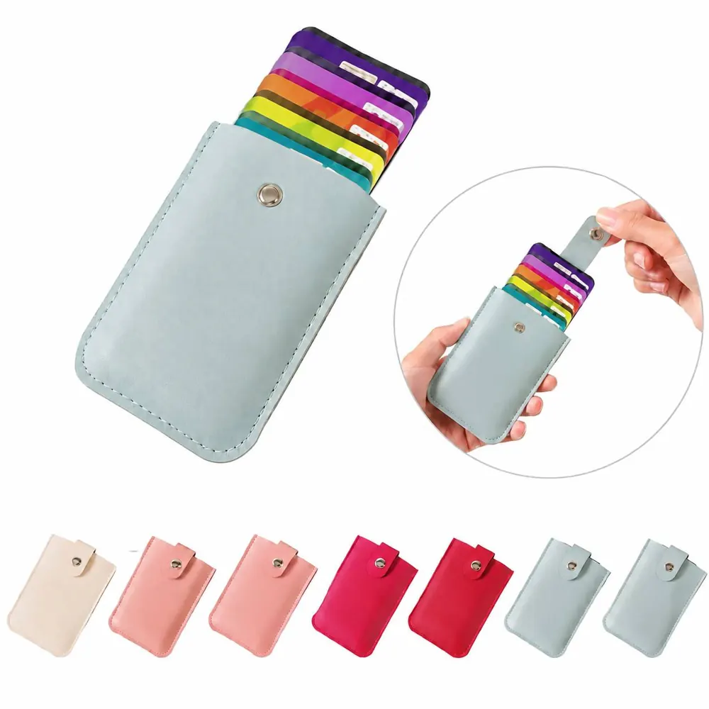 Waterproof PU Pull-Out Card Holder, Quick Access 2