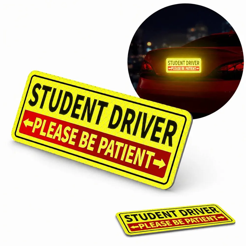 Reflective Custom Shape Car Magnets for Safety & Visibility 2