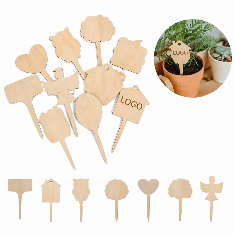 Weatherproof Bamboo Plant Labels for Garden Organization
