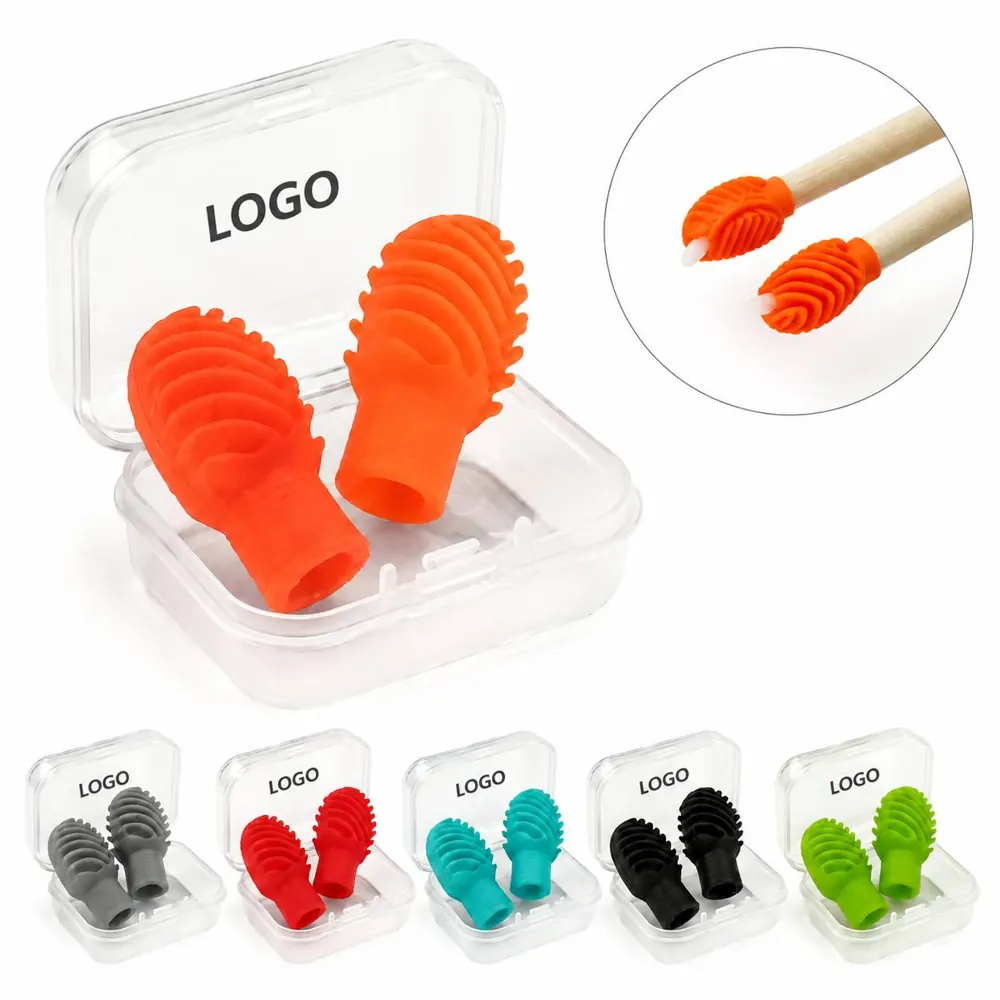 Silicone Drum Stick Mute Tips with Storage Case for Quiet