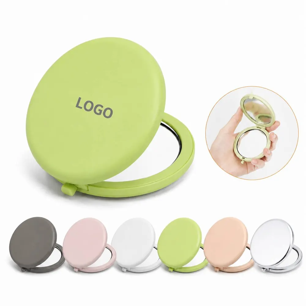 Aluminum Double-Sided Pocket Mirror with 1x/3x Magnification