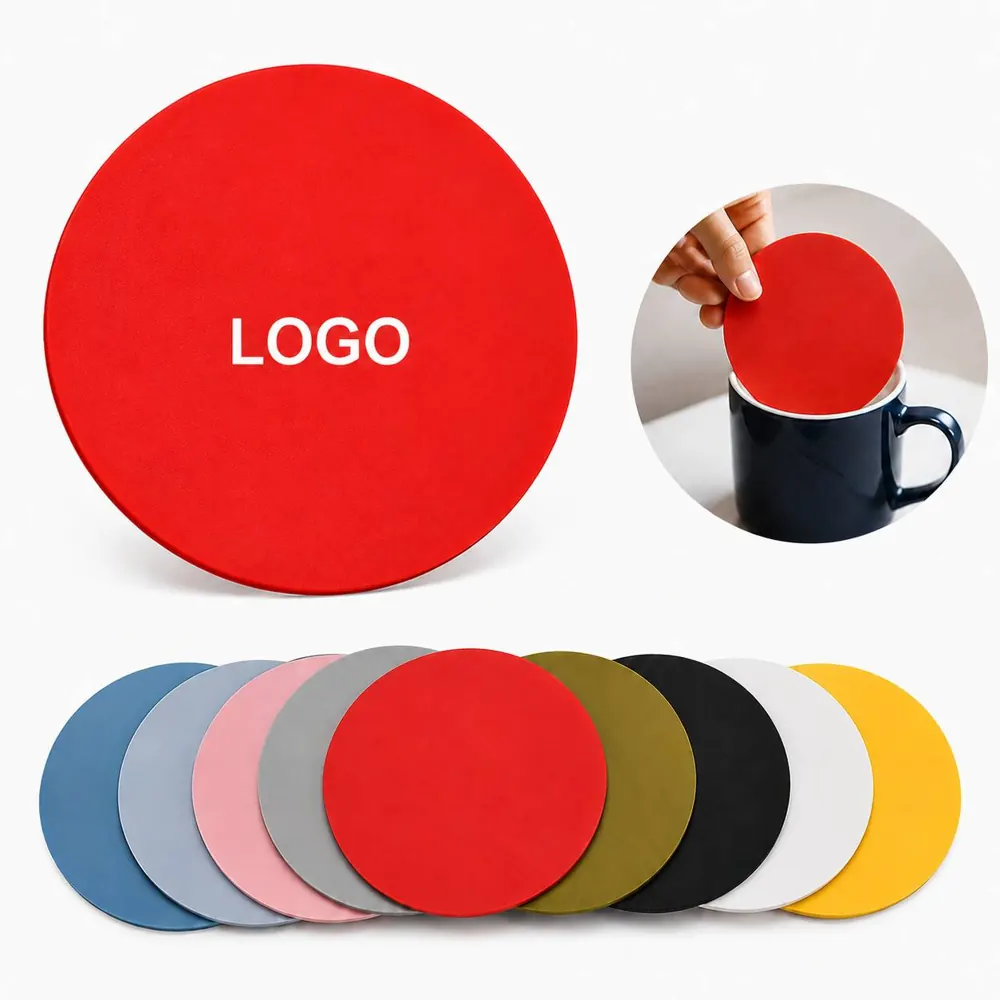 Waterproof PVC Soft Rubber Coaster for Heat and Moisture