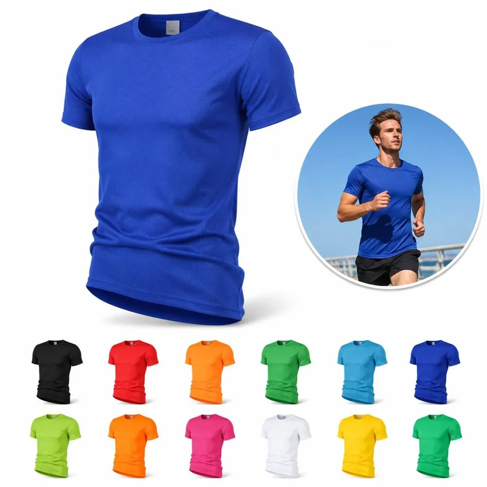 Men's Women's Quick-Dry Mesh Sport T-Shirt Short Sleeve 2
