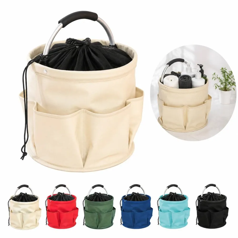 Foldable Water-Resistant Oxford Storage Basket for Shower 2