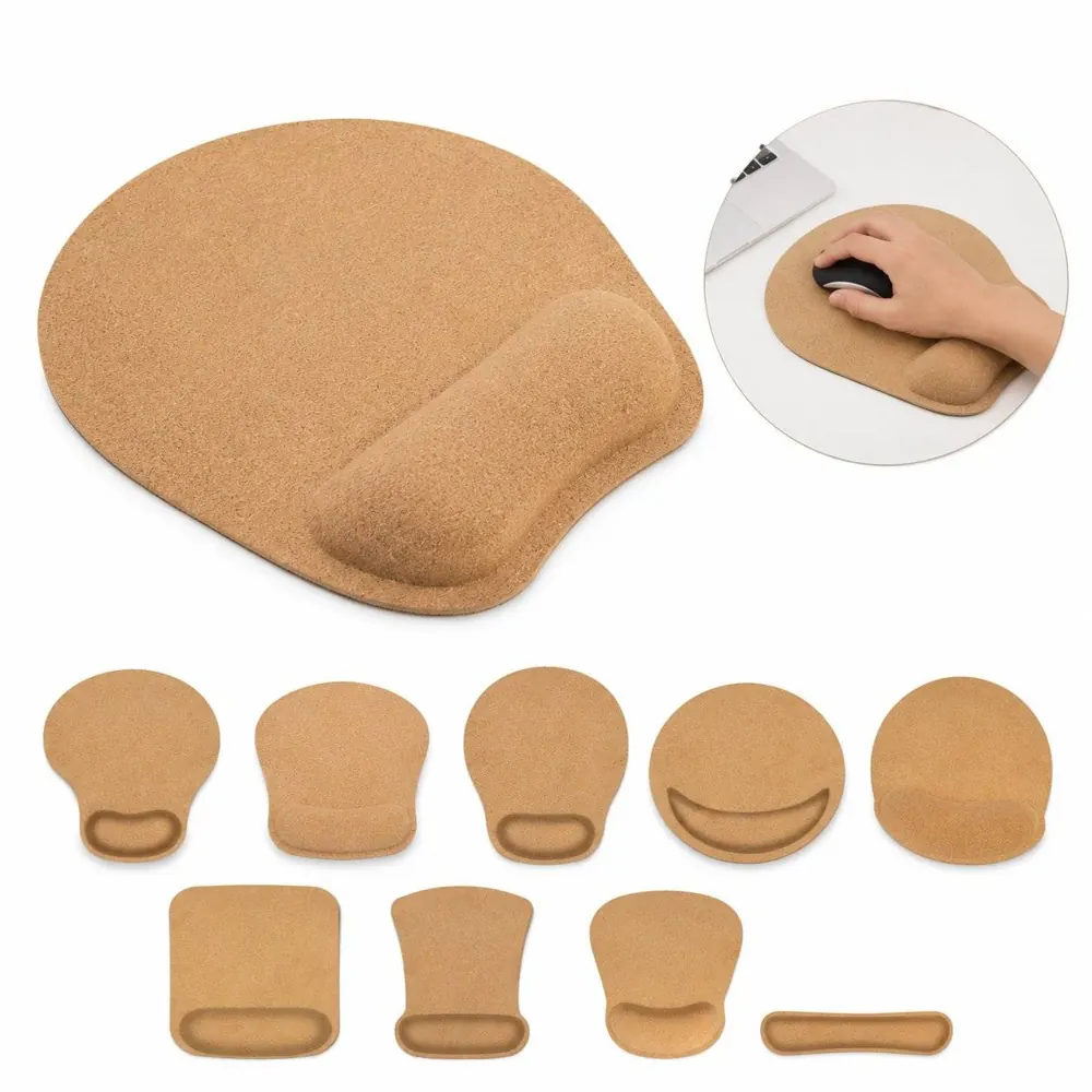 Eco-Friendly Cork Mouse Pad with Non-Slip Base 2