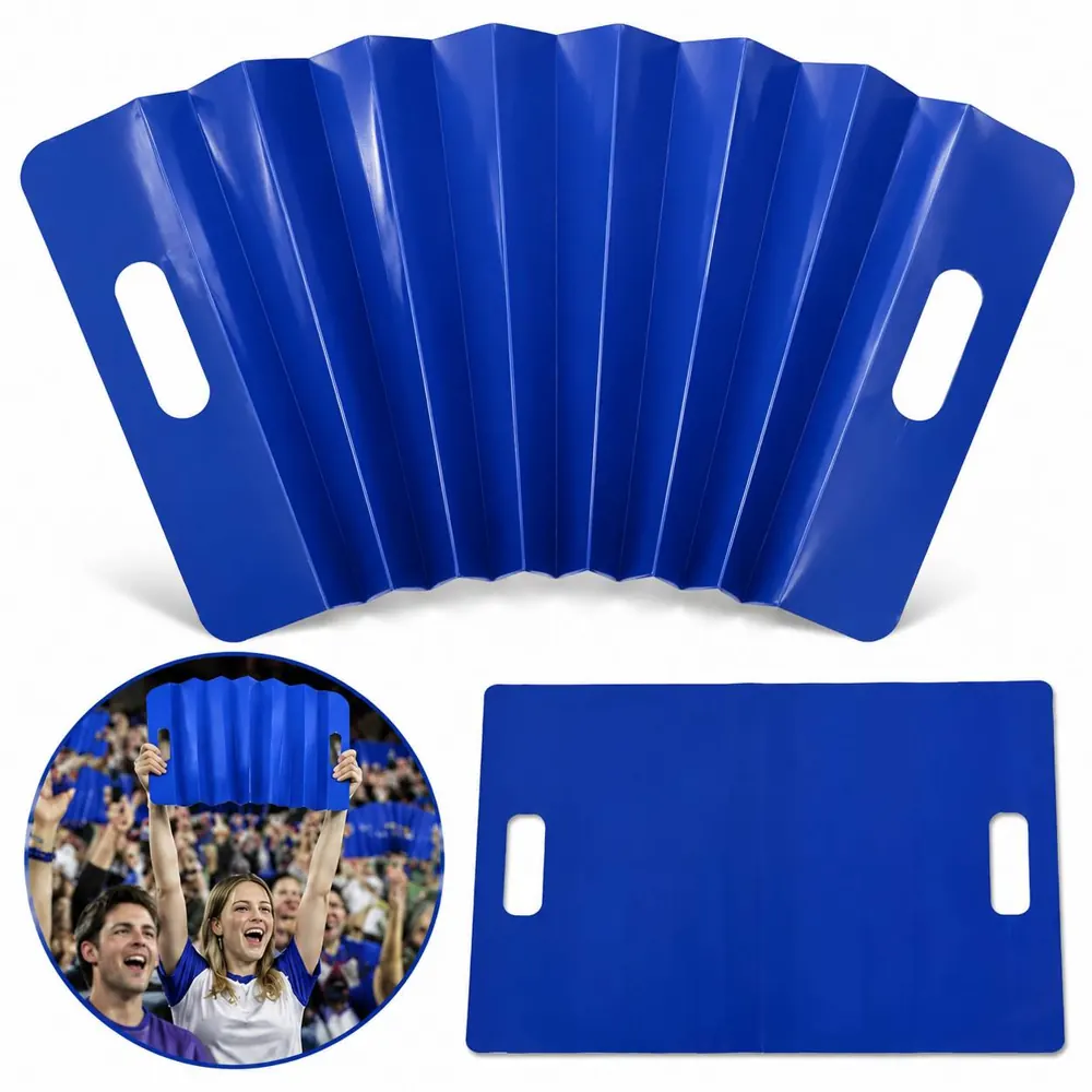 Colorful Cheering Hand Fan with Banner Holder for Events 2