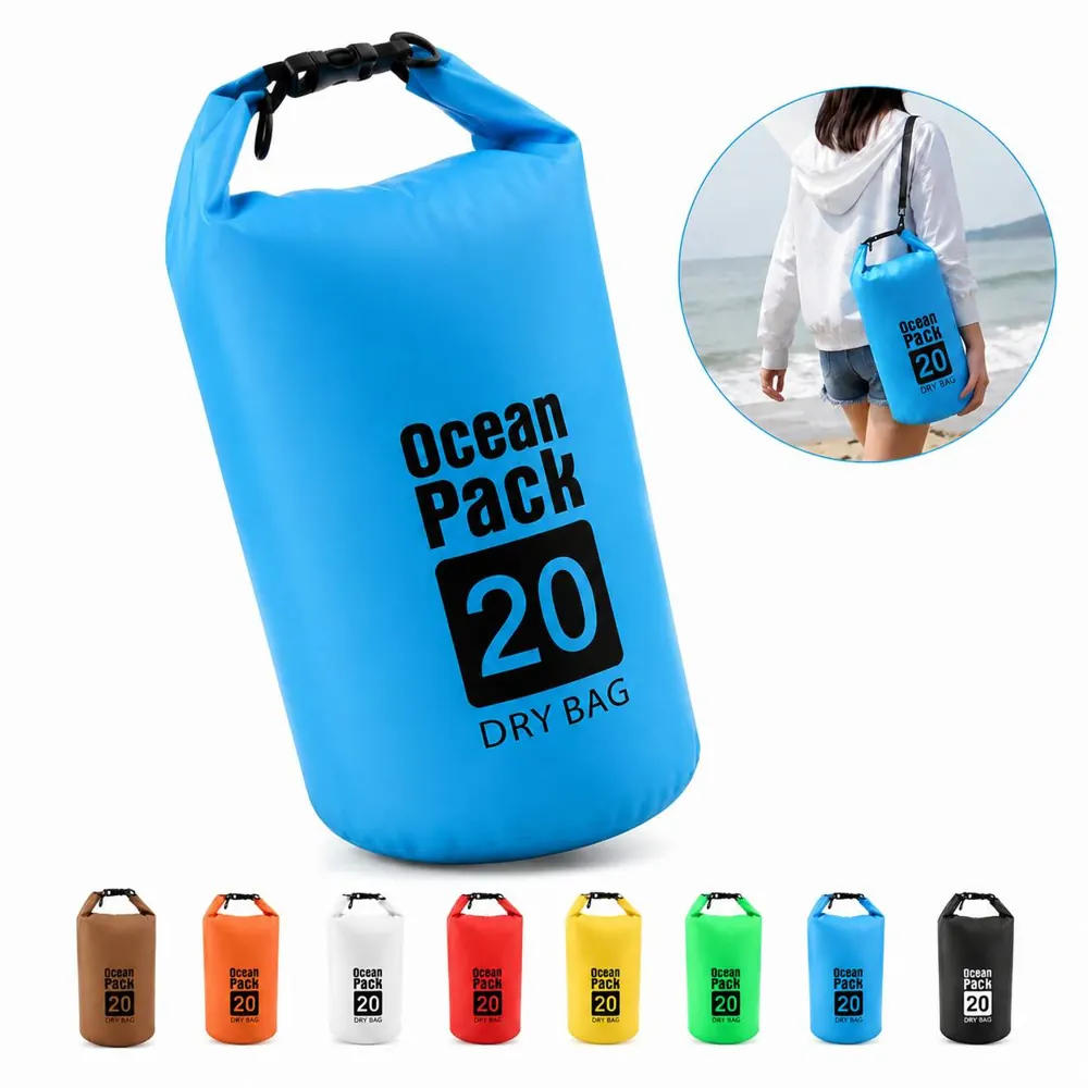 Waterproof Roll Top Pouch Lightweight Dry Bag 6 Sizes 2