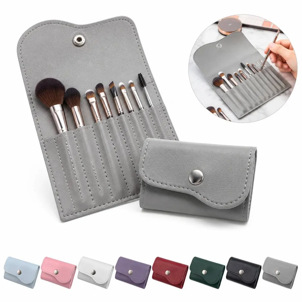 16-Hole Leather Nail Bit Case Storage Bag for Drill Bits 2