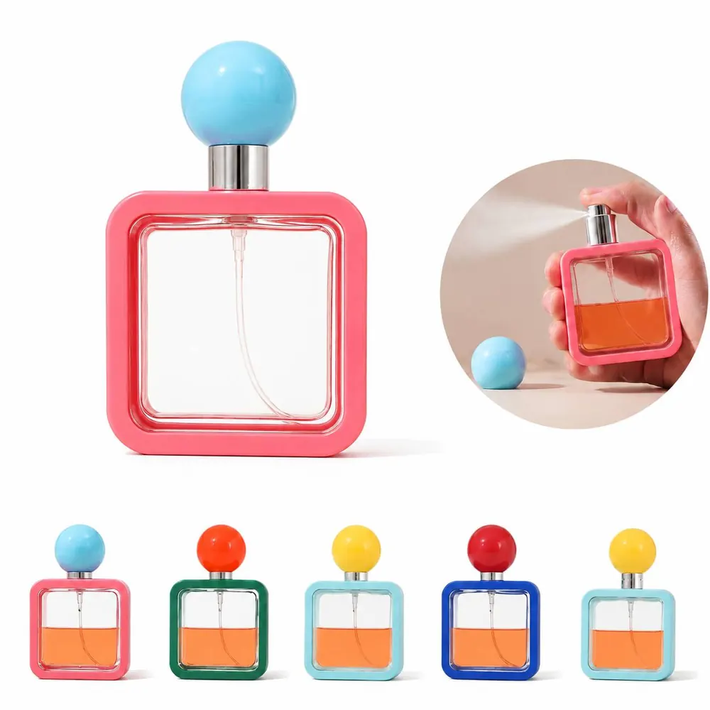 40ml Square Travel Spray Bottle Fine Mist Portable 2