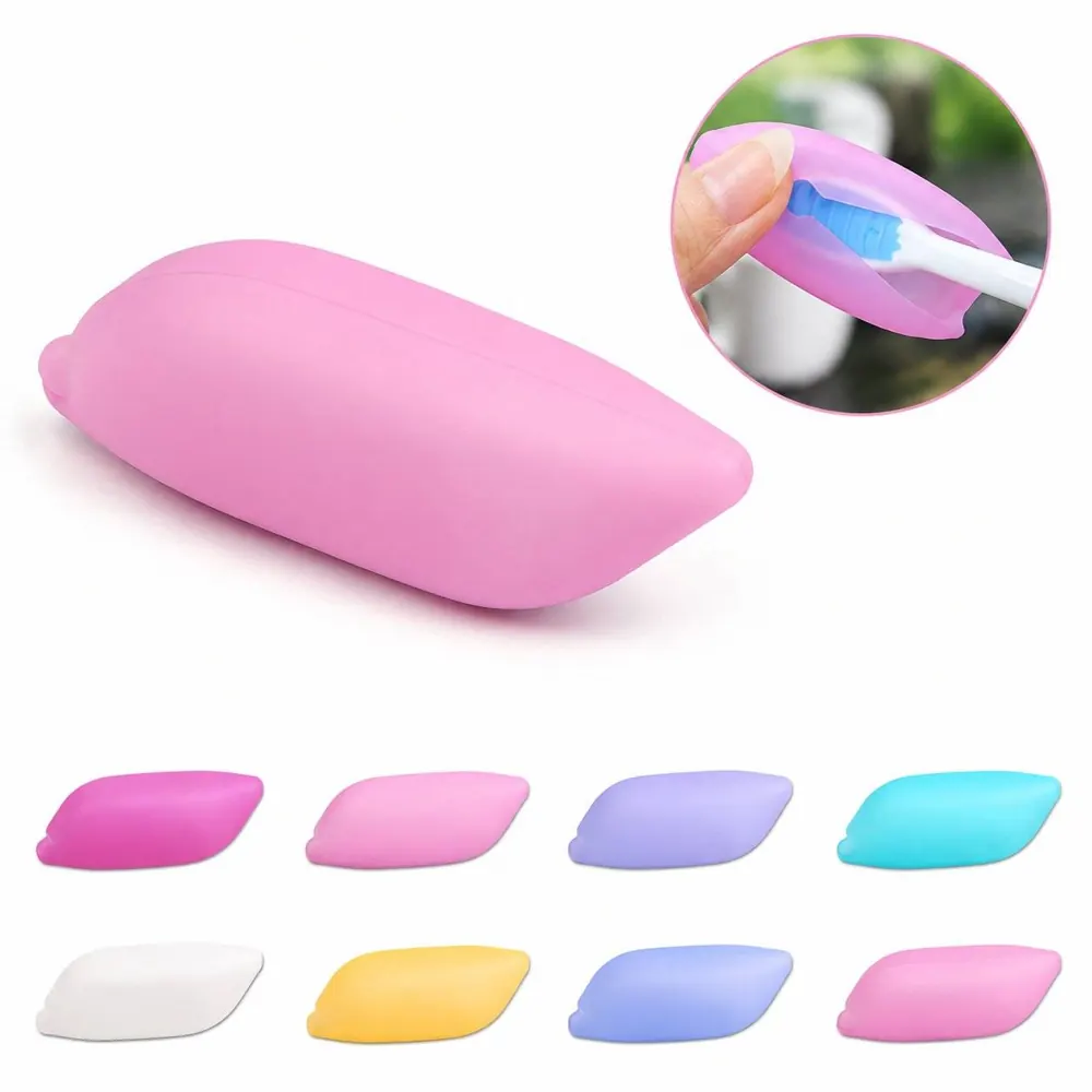 Portable Silicone Toothbrush Holder, Candy-Colored Wall 2