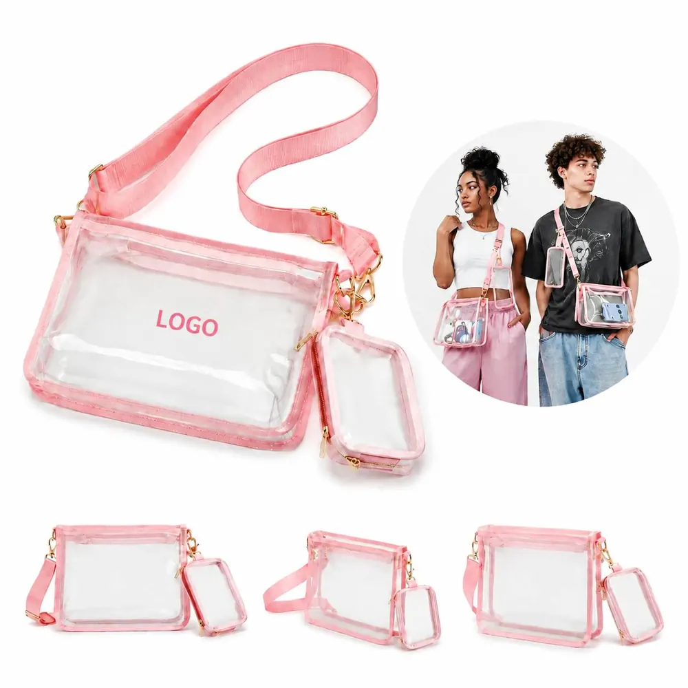 Clear Crossbody Bag Durable Transparent for Concerts