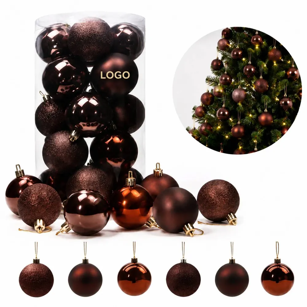 Vibrant Ornament Ball Set for Christmas Tree Decorations