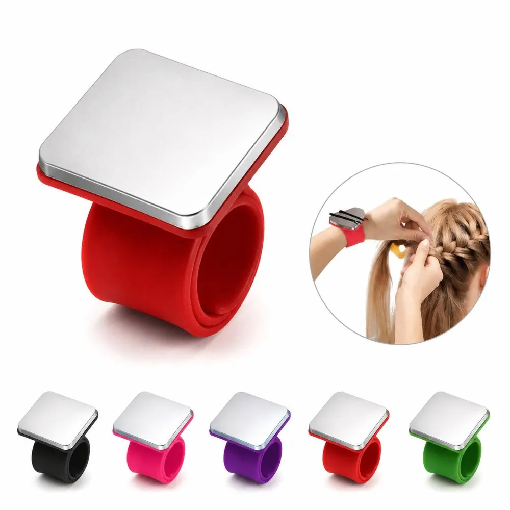 Magnetic Silicone Wristband for Hair Stylist Pins & Clips 2