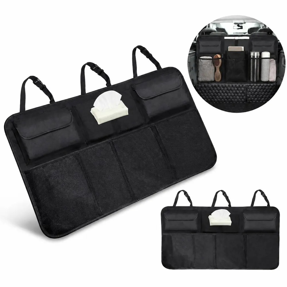 Car Trunk Organizer with Adjustable Straps, Large Capacity 2