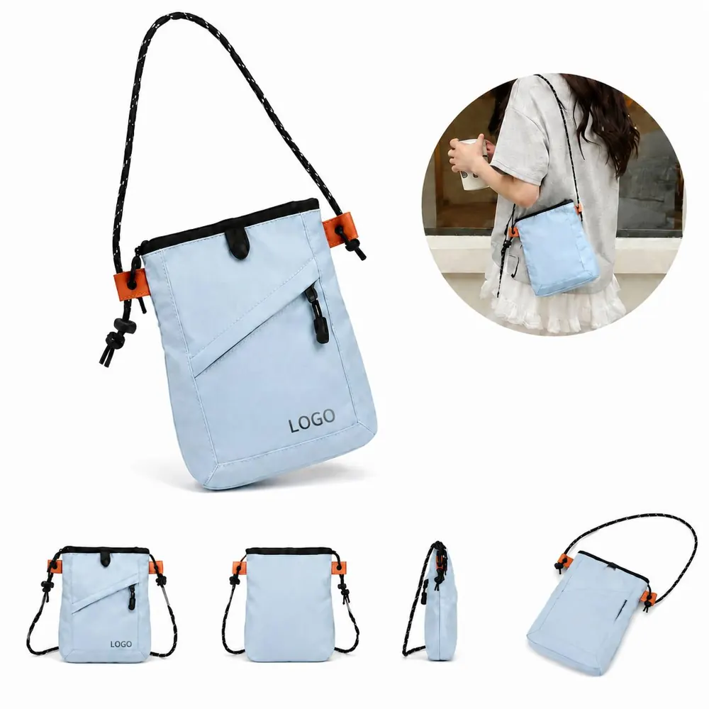 Oxford Fabric Crossbody Bag with Adjustable Strap