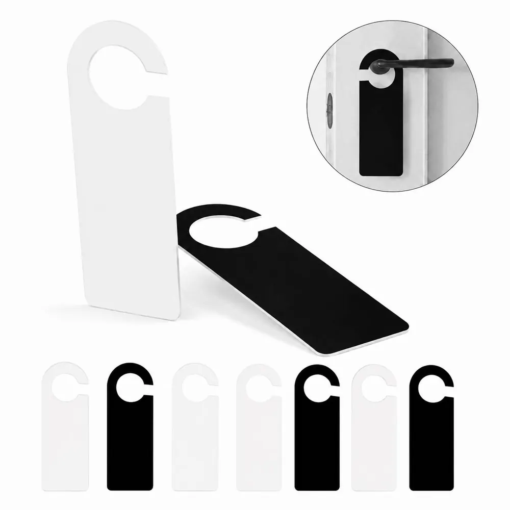 MDF Double Sided Door Hanger Sign for Do Not Disturb or 2