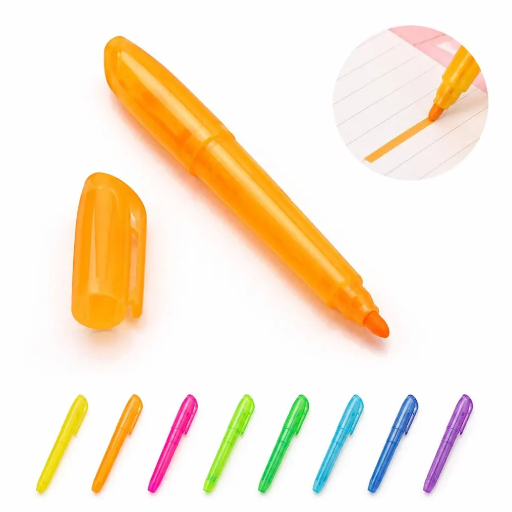 Mini Chisel Tip Fluorescent Highlighters, Fine Point 2