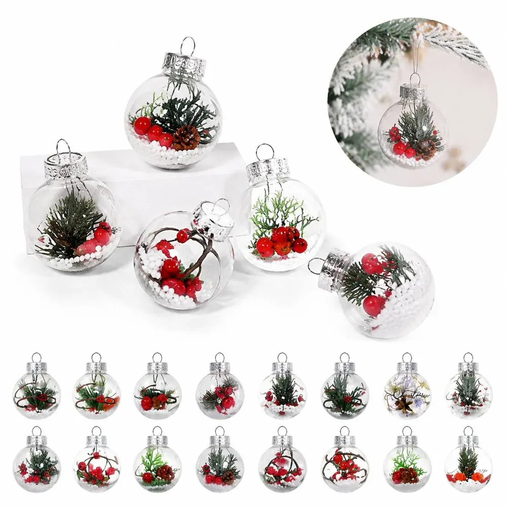 Clear Shatter-Resistant Christmas Ornament Balls 2