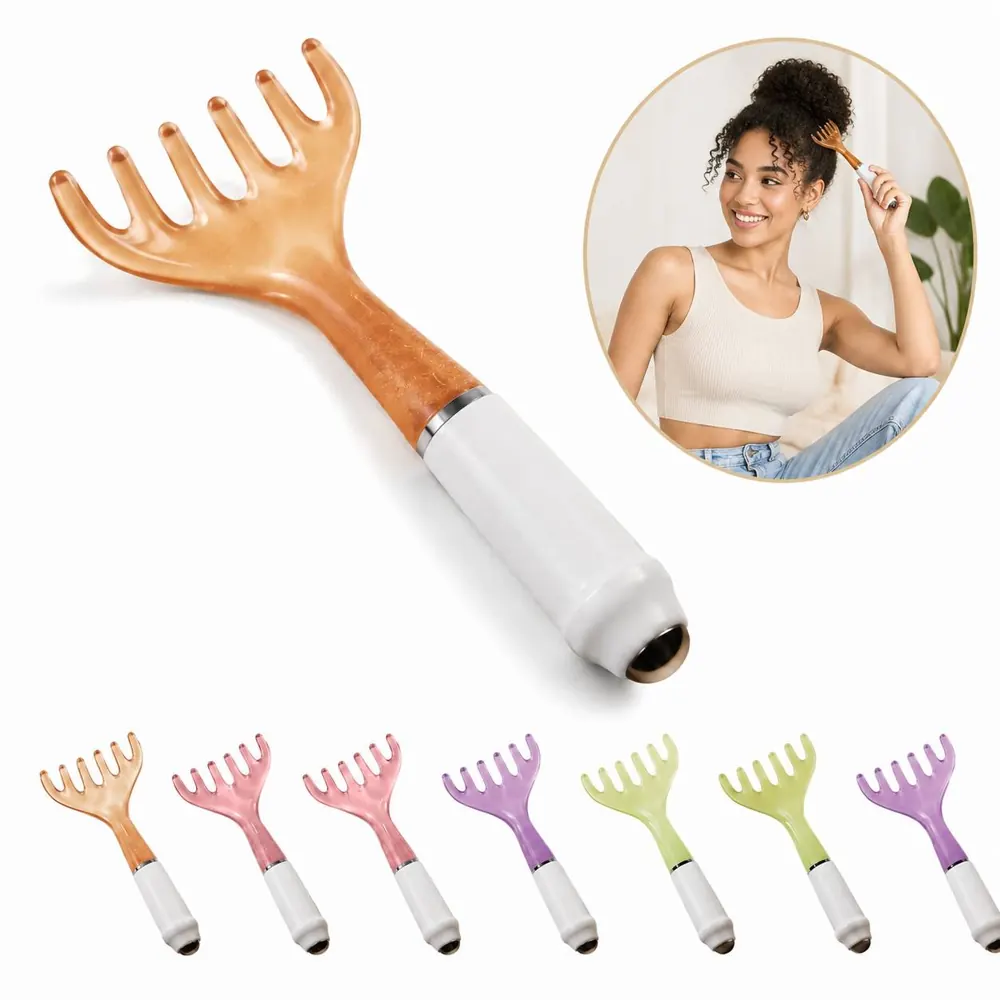6-Claw Magnetic Scalp Massager Comb for Relaxing Head Care 2