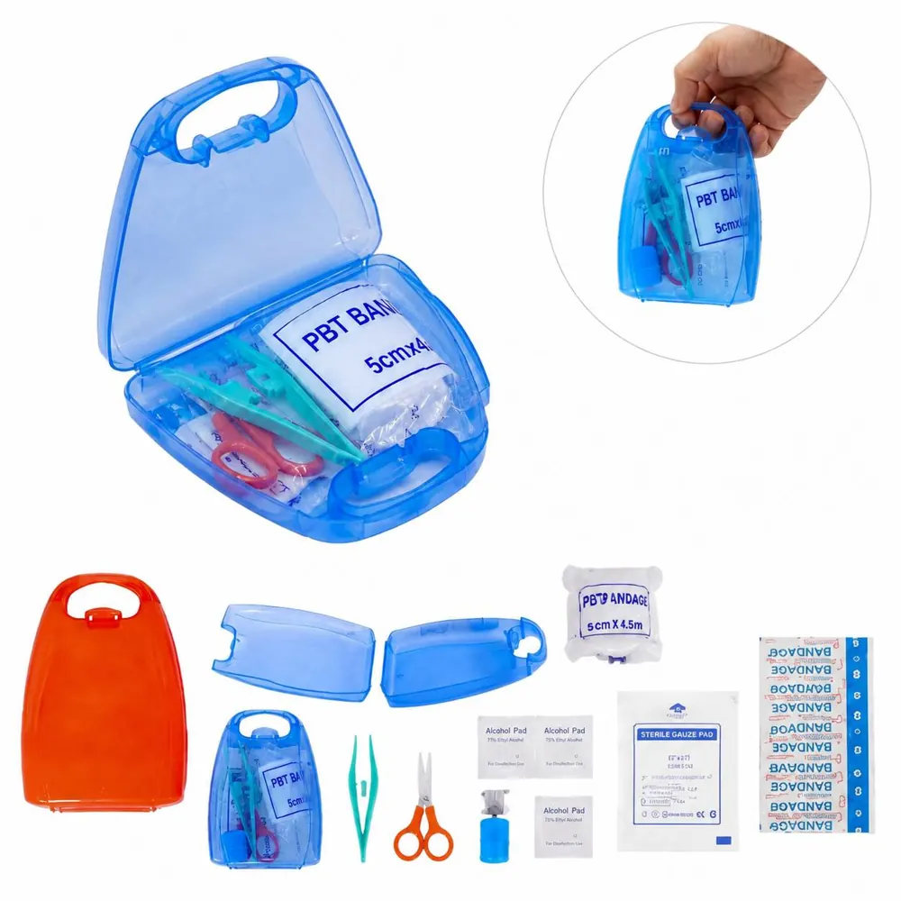 Compact Portable First Aid Kit with Essential Supplies 2