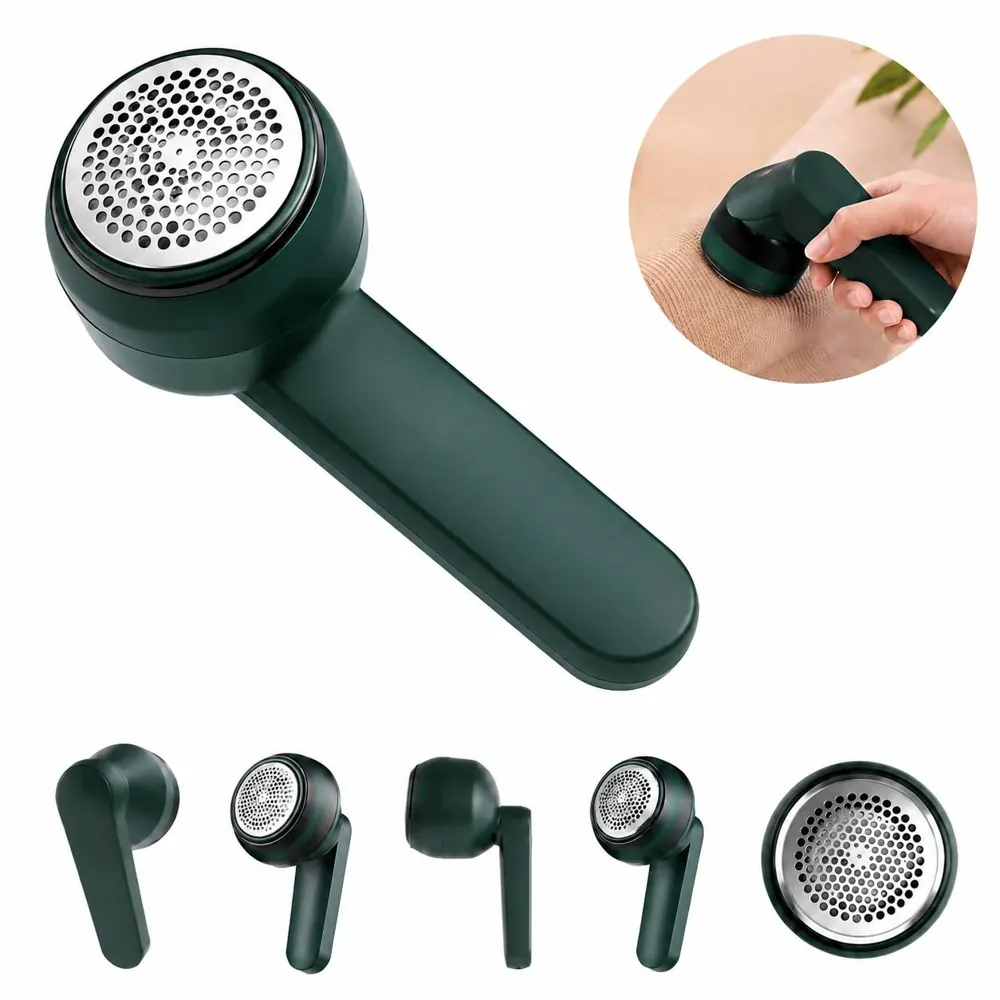 Rechargeable Lint Remover with Stainless Steel Blade 2